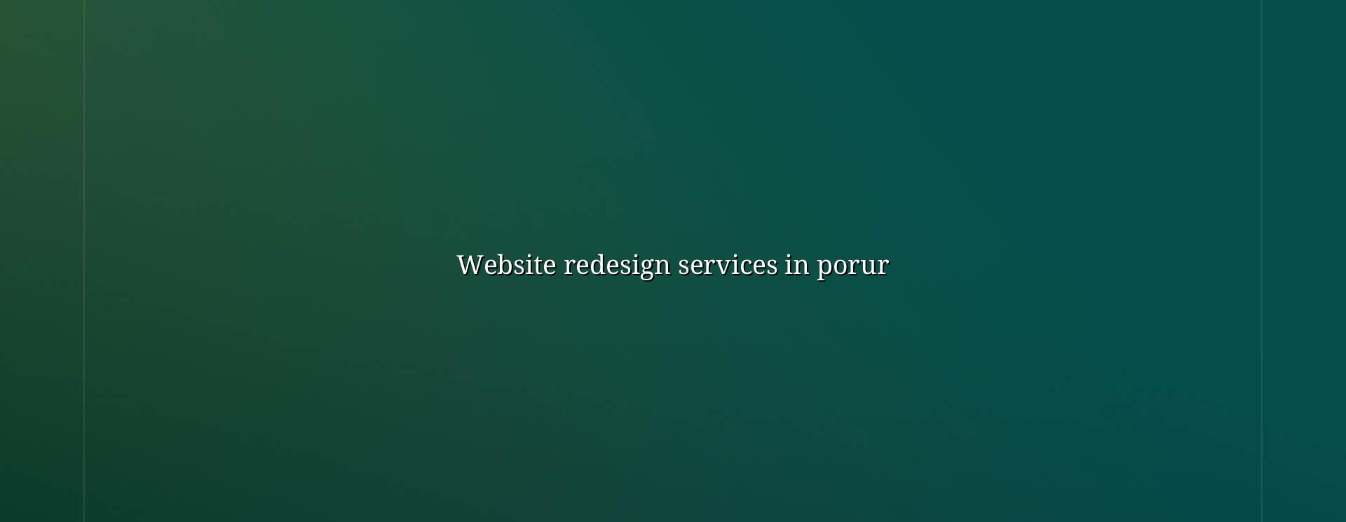 Website Redesign Services in Porur — WebGLITS