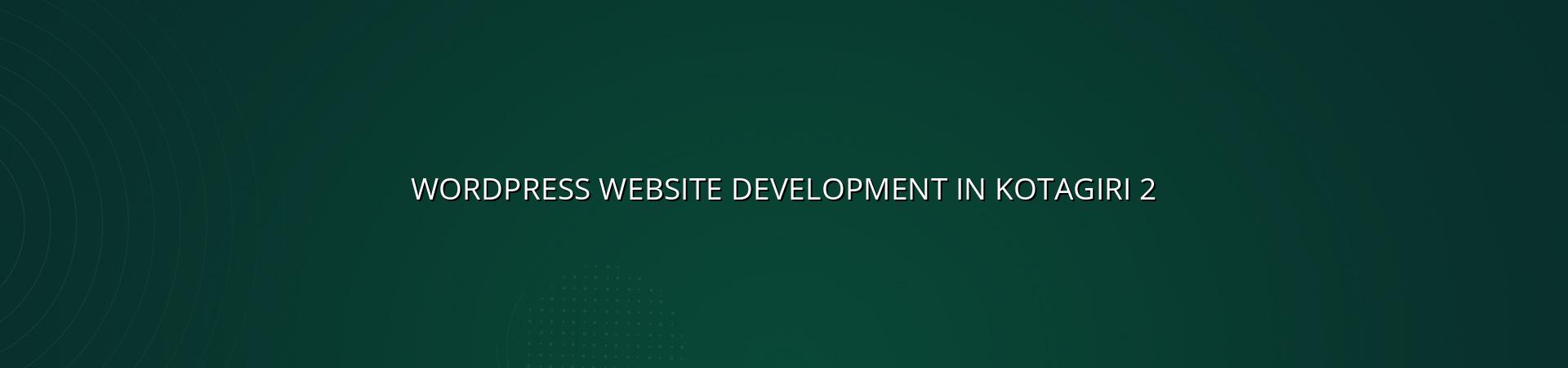 WordPress planning checklist for Kotagiri businesses