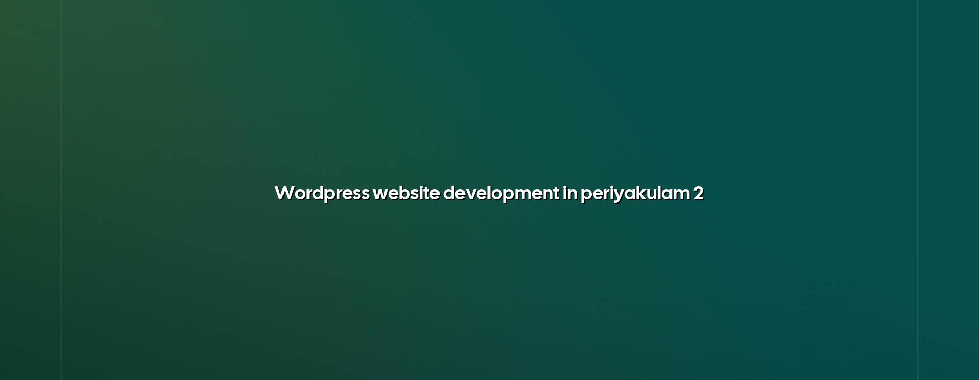 WordPress planning checklist for Periyakulam businesses